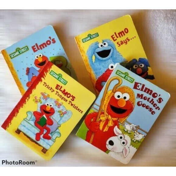 Elmo's Little Library Sesame Street Elmo's Mother Goose Elmo's ABC Elmo Says - Picture 1 of 1